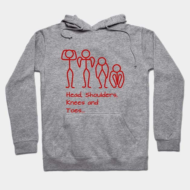 Stickman / Head, shoulders, knees and toes... Hoodie by DesignTree